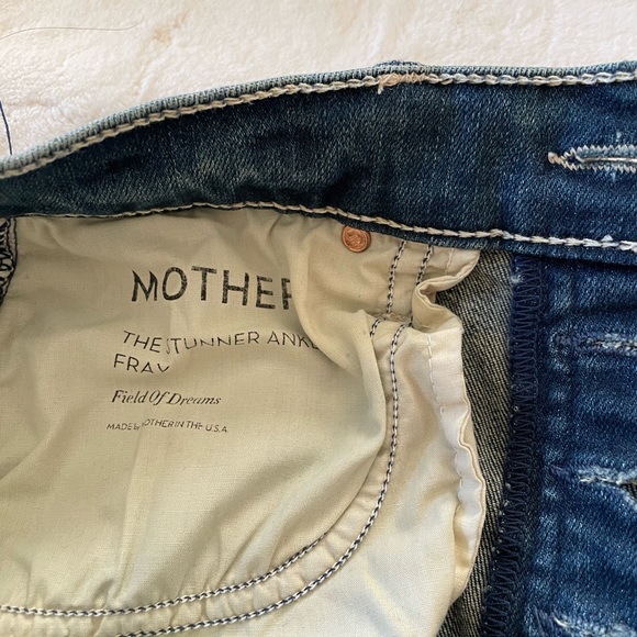 MOTHER The stunner ankle fray size 27 color in field of dreams - Picture 6 of 8